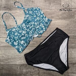 Misassy Drawstring Ruched Bikini Swimsuit Size S